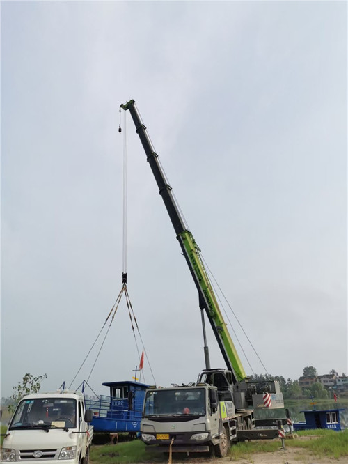 柯城区桥梁建设吊装案例